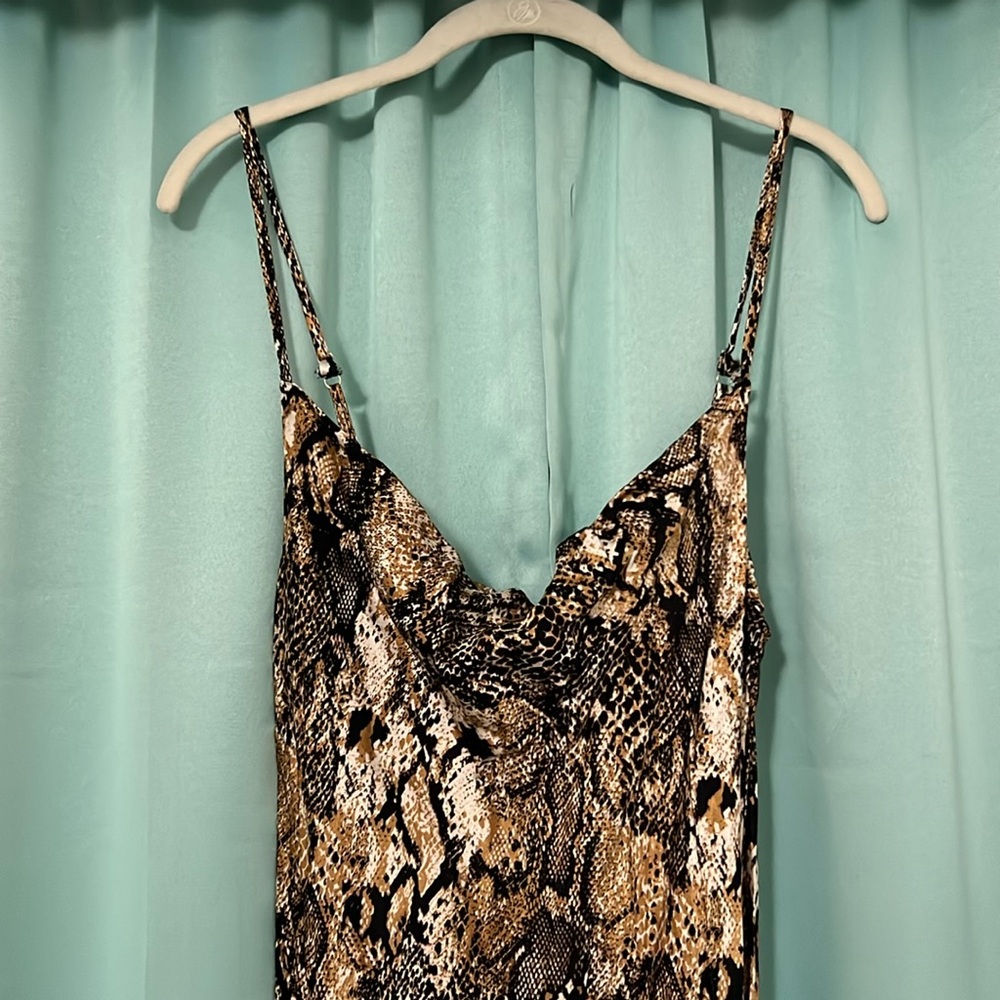 Lily full Snake Print Sulk Dress